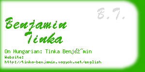 benjamin tinka business card